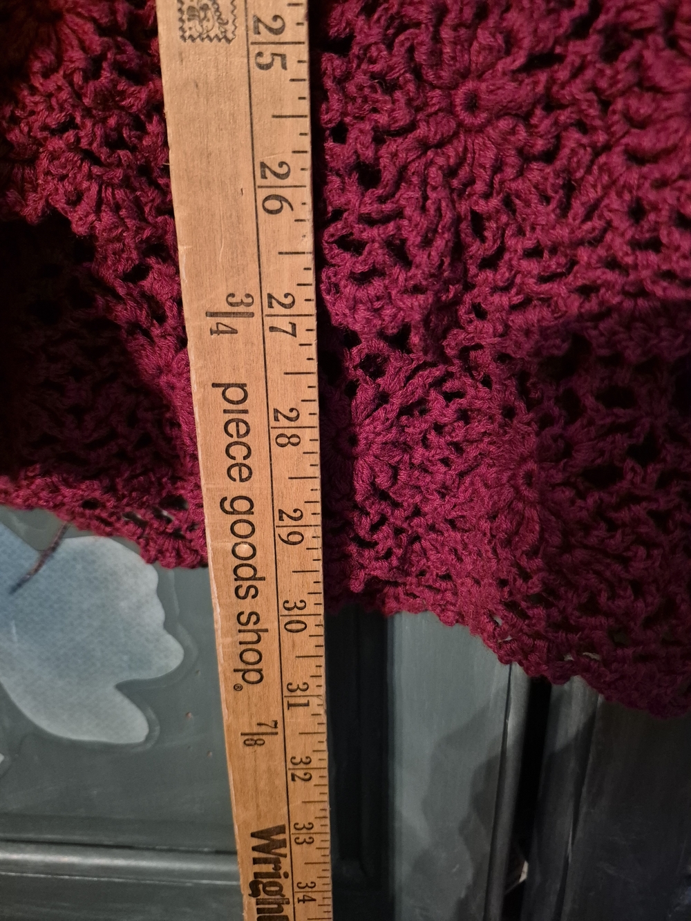 Denim 24/7 Raspberry Crochet Ruffle Tunic - Picture 6 of 12